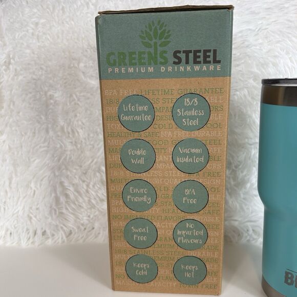 Beast NEW‎ 30 oz Tumbler Stainless Steel Insulated Hot Cold Blue Straws Brush - Picture 6 of 6